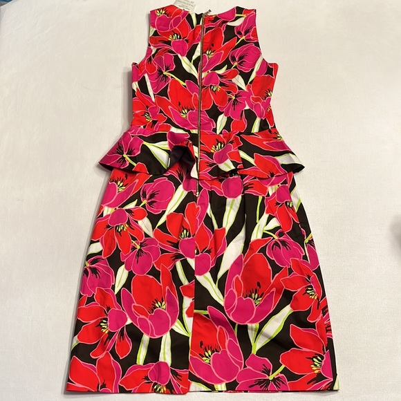 Kate Spade Floral Dress w/ Ruffle Sides - Picture 3 of 6